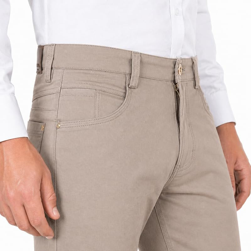 Men's Modern Fit Lightweight 100% Cotton Dress Pants