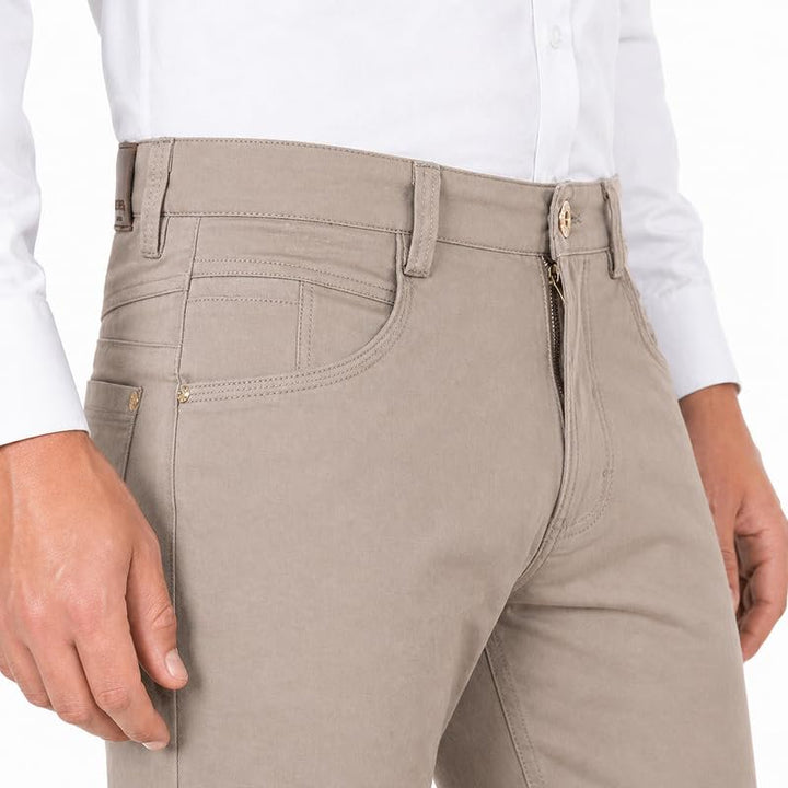 Men's Modern Fit Lightweight 100% Cotton Dress Pants