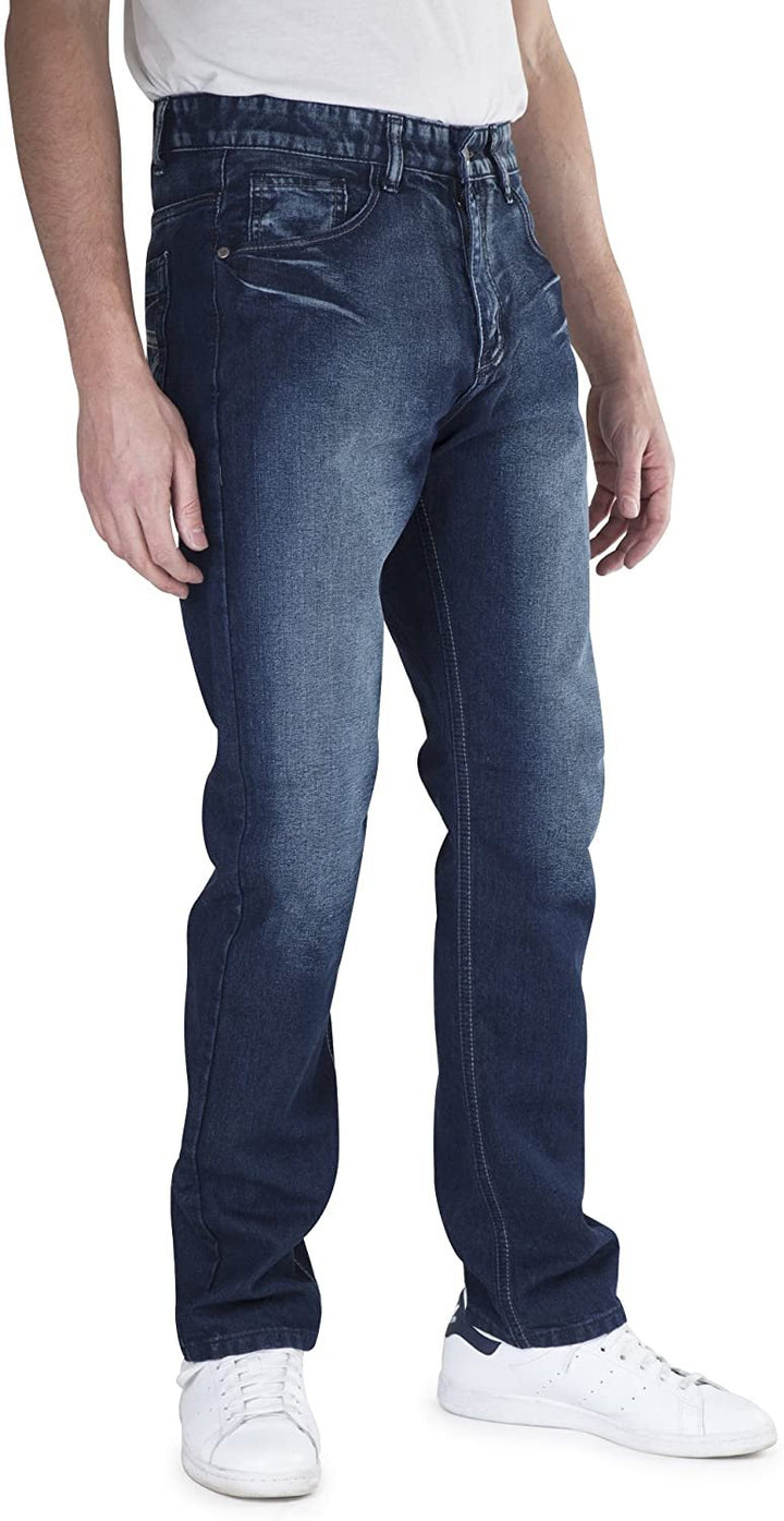 400 UOMO Men's Slim-Straight Fit Denim Jeans - Available in Many Colors