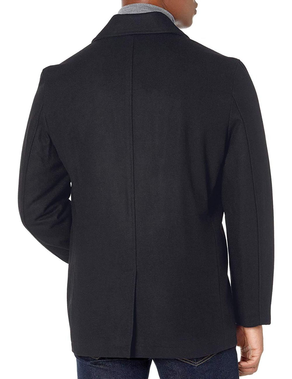 London Fog Men's Wool Blend Double Breasted Pea Coat