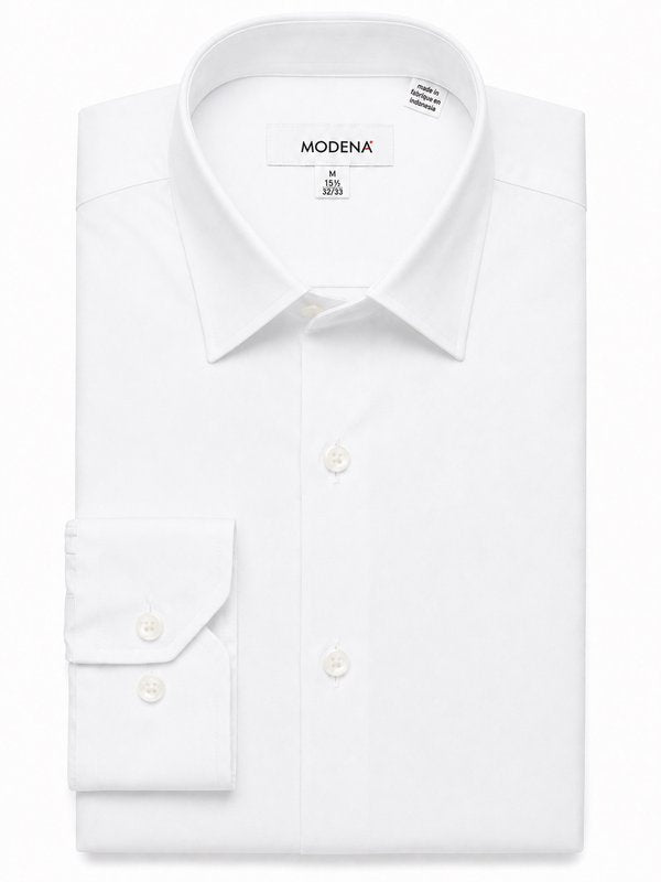 Modena Men’s Contemporary (Slim) Fit Long Sleeve Solid Dress Shirt