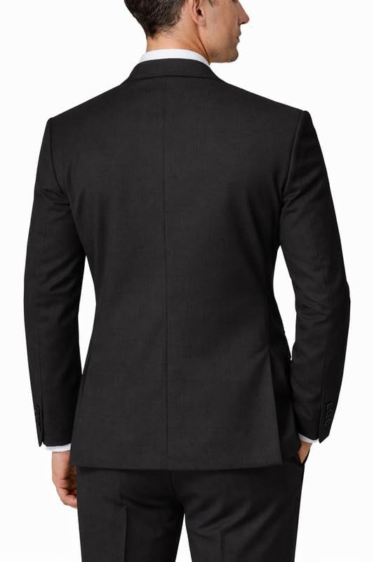 Adam Baker Men’s Extreme Slim Fit Wool 2-Piece Double-Breasted Suit Set | Luxury Jacket & Trousers for Men – Colors