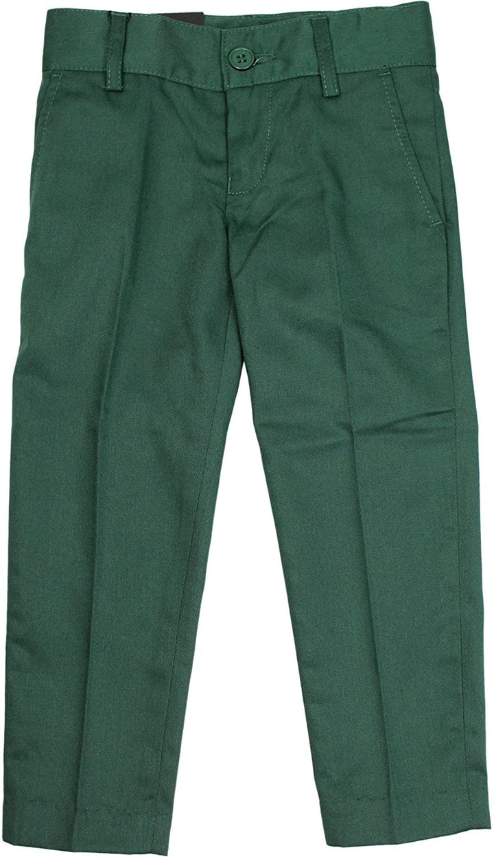 Armando Martillo Boys Flat Front Adjustable Waist Extra Slim Skinny Fit Dress Pants