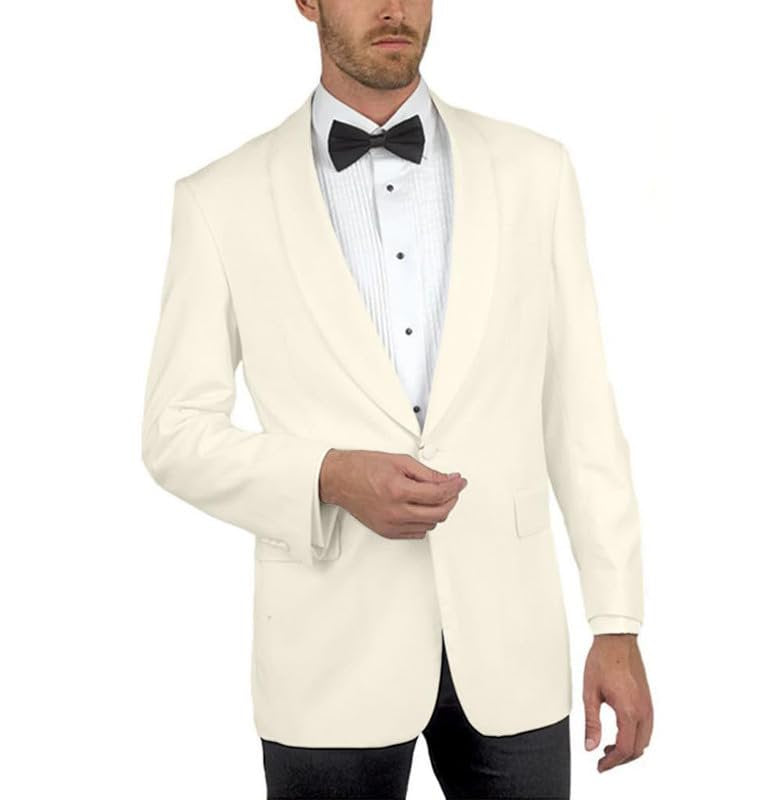 Adam Baker Men's Modern Fit One Button Shawl Collar Dinner Jacket