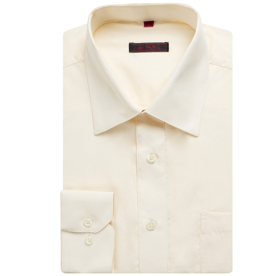 Art Hoffman Men's Regular Fit Long Sleeve Solid Dress Shirt- Many Colors
