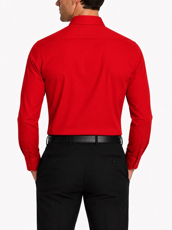 Modena Men’s Contemporary (Slim) Fit Long Sleeve Solid Dress Shirt