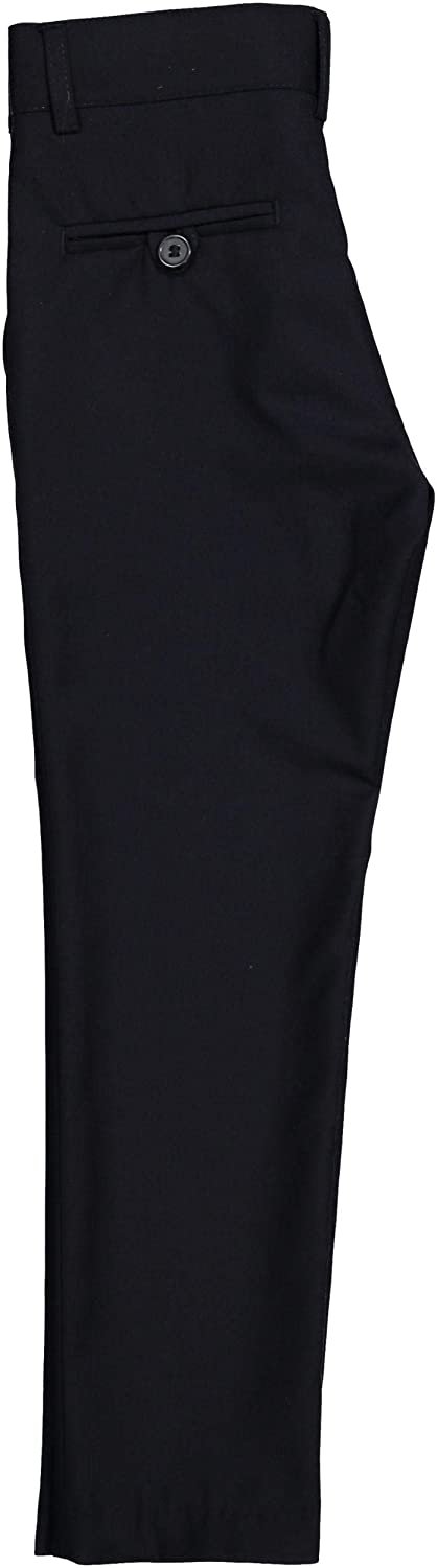 Armando Martillo Boys Flat Front Adjustable Waist Extra Slim Skinny Fit Dress Pants