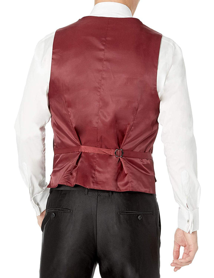 Adam Baker Mens 3-Piece Slim Fit Peak Lapel Formal Tuxedo Suit Set - Colors