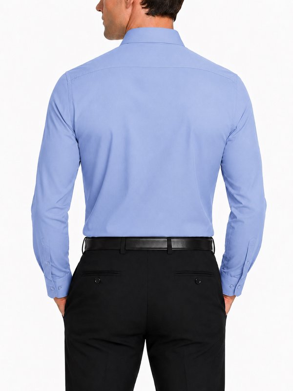 Modena Men’s Contemporary (Slim) Fit Long Sleeve Solid Dress Shirt