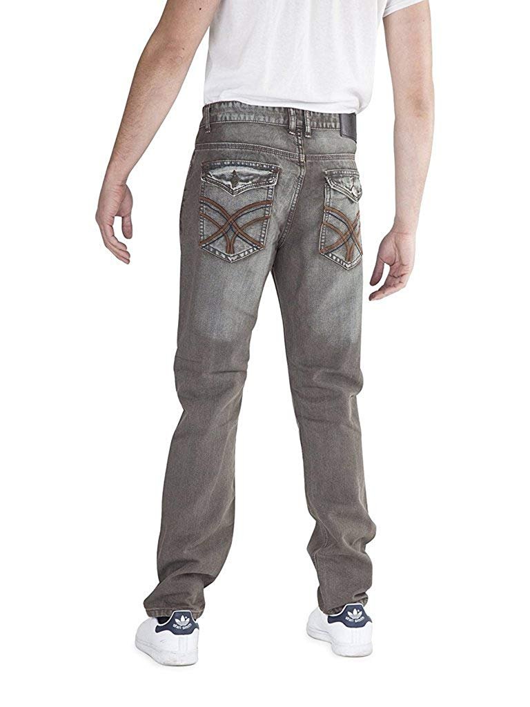 400 UOMO Men's Slim-Straight Fit Denim Jeans - Available in Many Colors