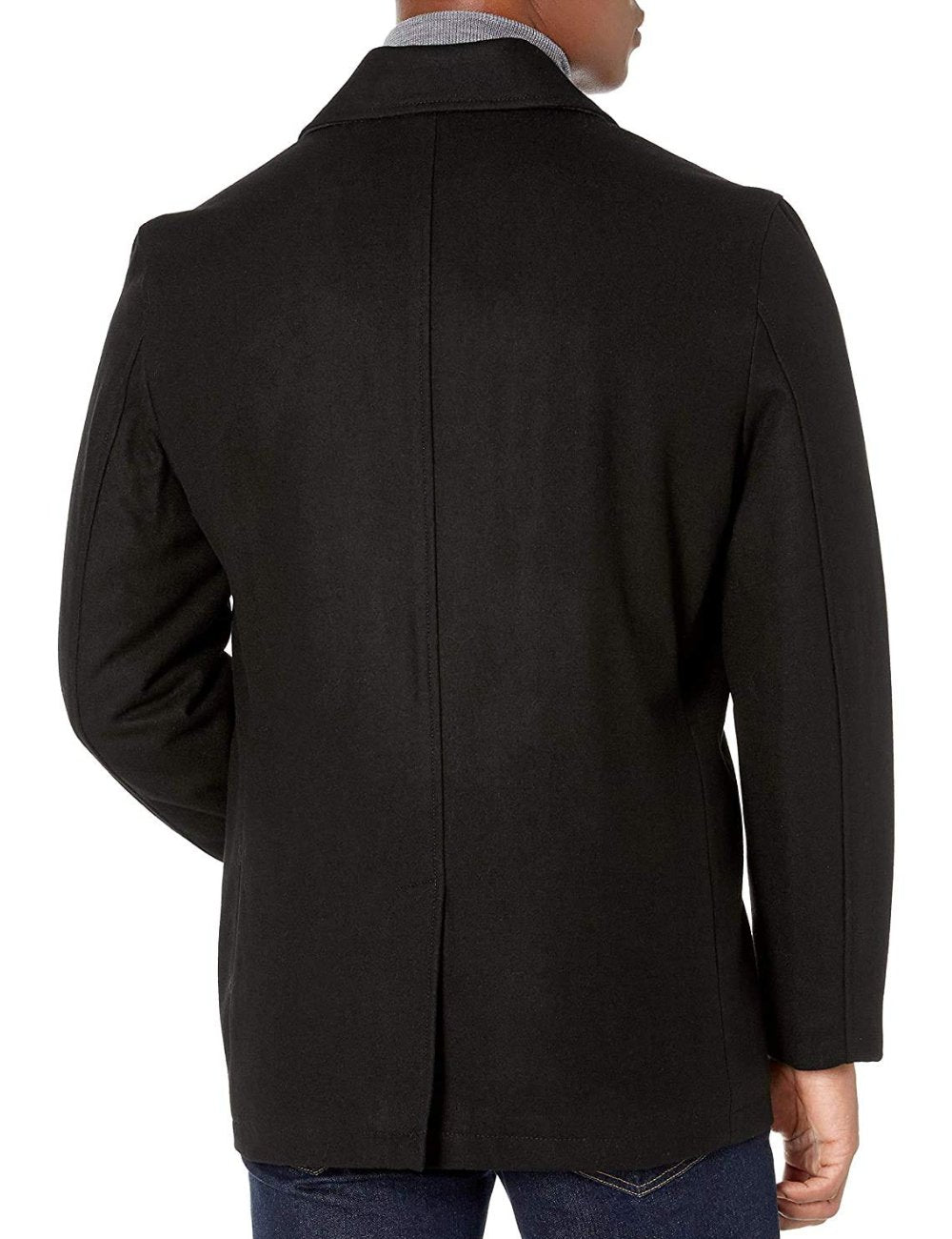 London Fog Men's Wool Blend Double Breasted Pea Coat