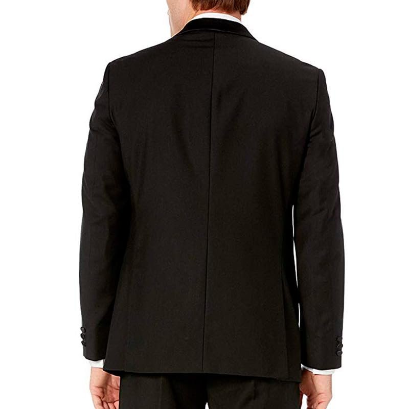 Adam Baker Men's Slim Fit Shawl Collar Tuxedo Jacket for Wedding, Business, Prom & Formal Wear (Separates)