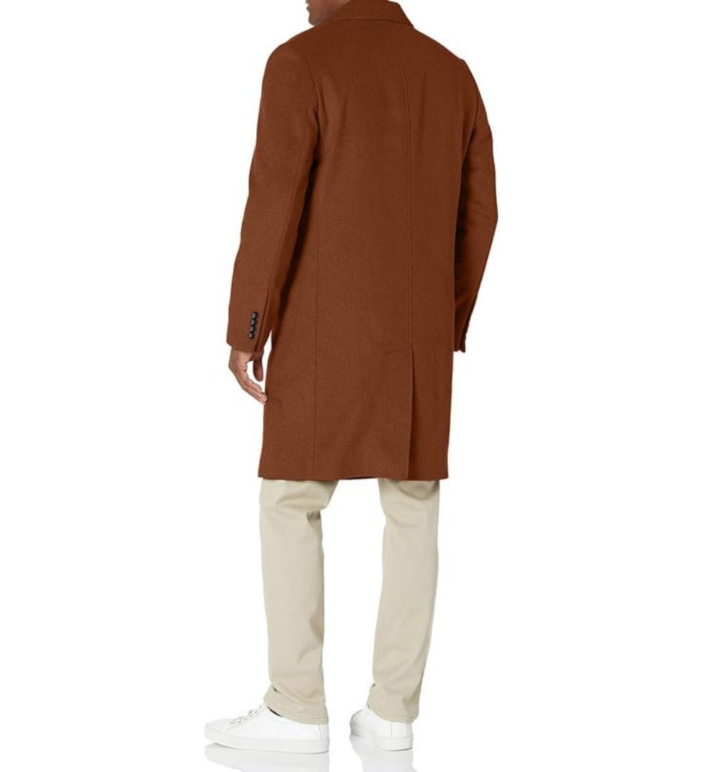 LONDON FOG Men's Classic Fit Overcoat Signature Wool Blend Top Coat (Regular & Big-Tall Sizes)