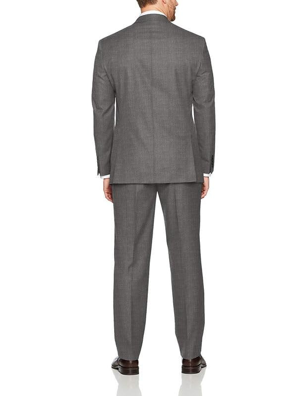Adam Baker Men’s Extreme Slim Fit Wool 2-Piece Double-Breasted Suit Set | Luxury Jacket & Trousers for Men – Colors