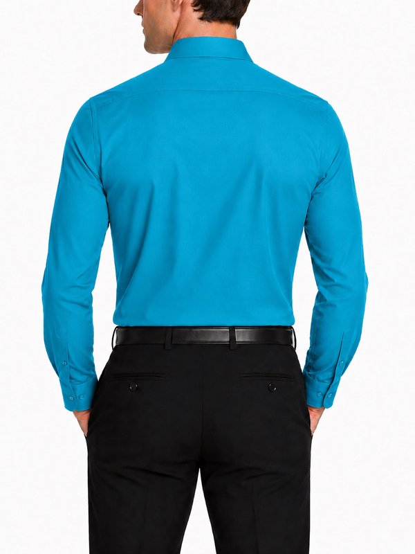 Modena Men’s Contemporary (Slim) Fit Long Sleeve Solid Dress Shirt