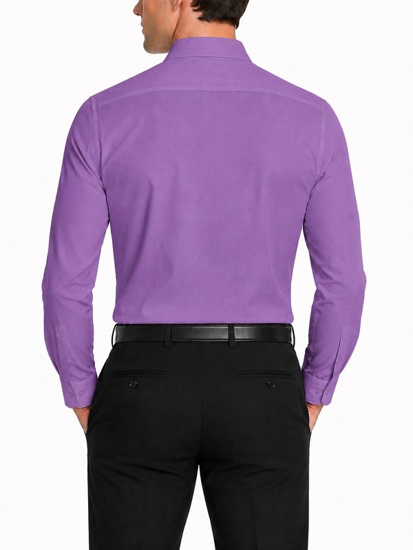 Modena Men’s Contemporary (Slim) Fit Long Sleeve Solid Dress Shirt