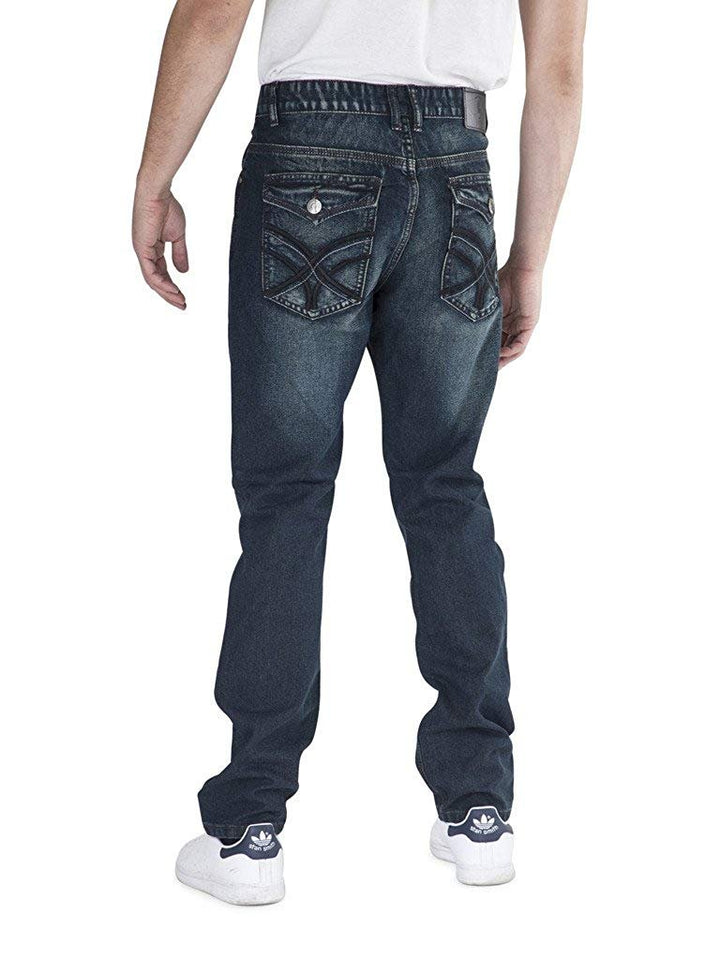 400 UOMO Men's Slim-Straight Fit Denim Jeans - Available in Many Colors