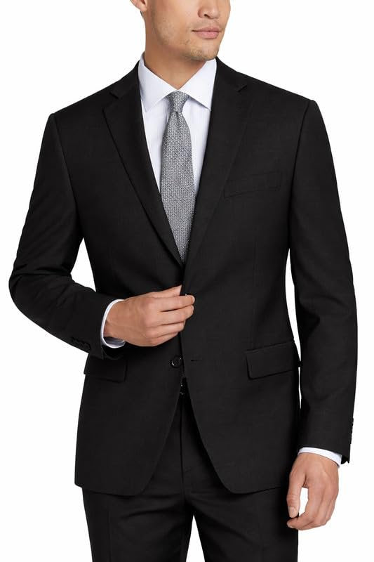 Adam Baker Men’s Extreme Slim Fit Wool 2-Piece Double-Breasted Suit Set | Luxury Jacket & Trousers for Men – Colors