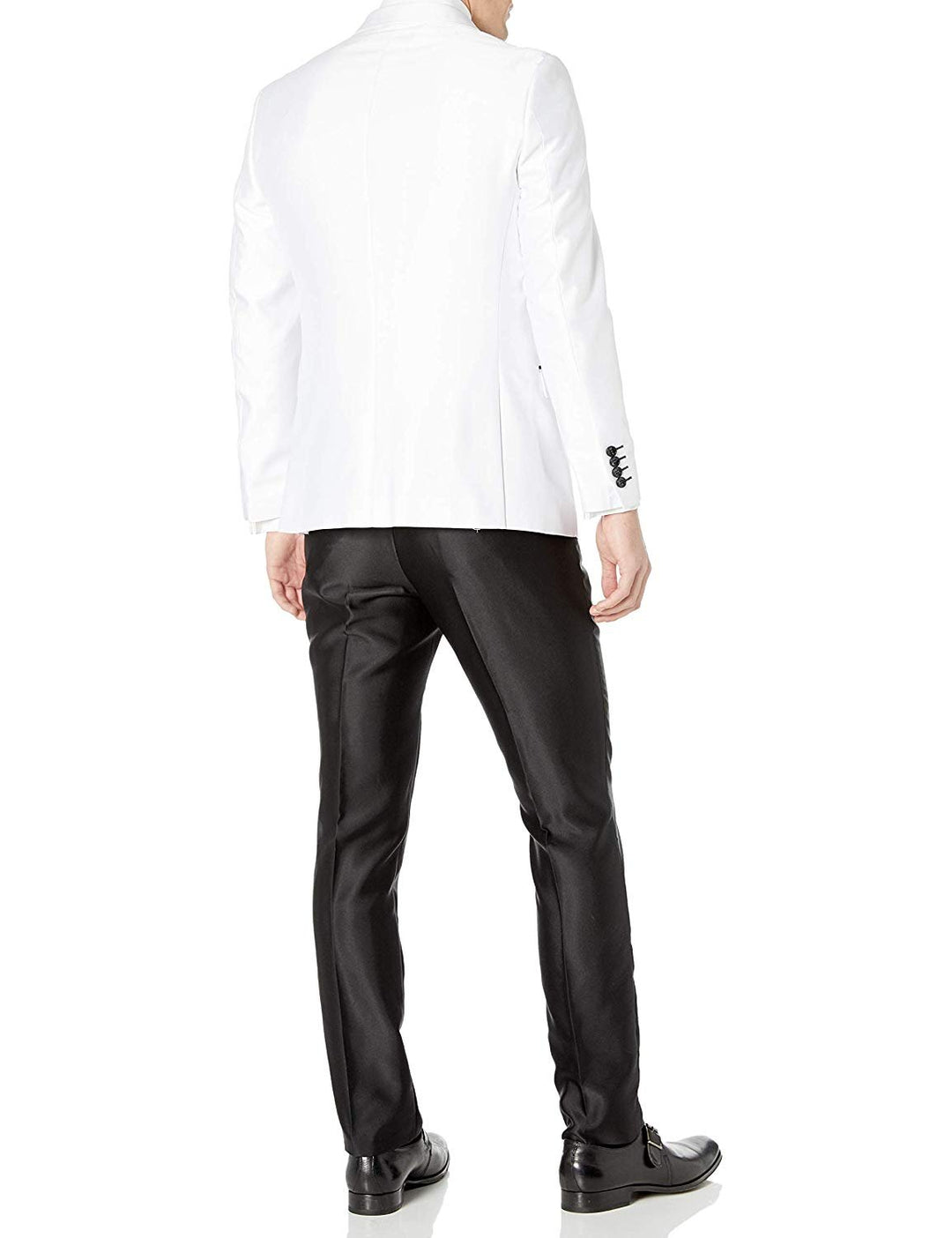 Adam Baker Mens 3-Piece Slim Fit Peak Lapel Formal Tuxedo Suit Set - Colors