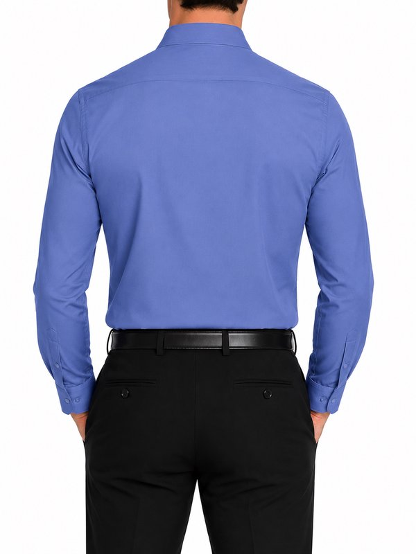 Modena Men's Regular Fit Long Sleeve Solid Dress Shirt