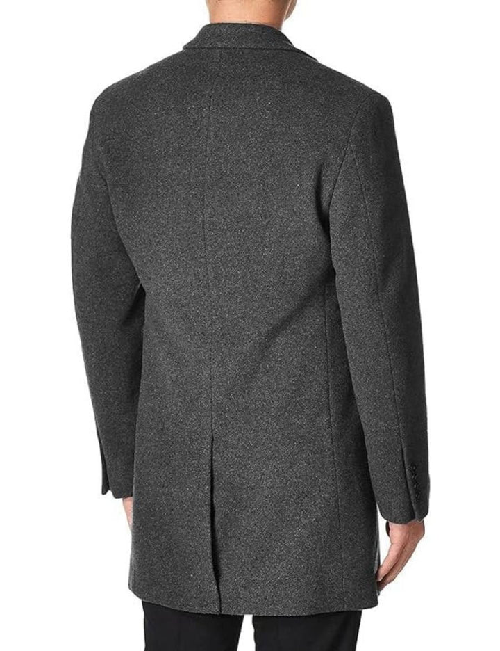 Michael Kors Men's Single Breasted Wool/Cashmere Madison Topcoat
