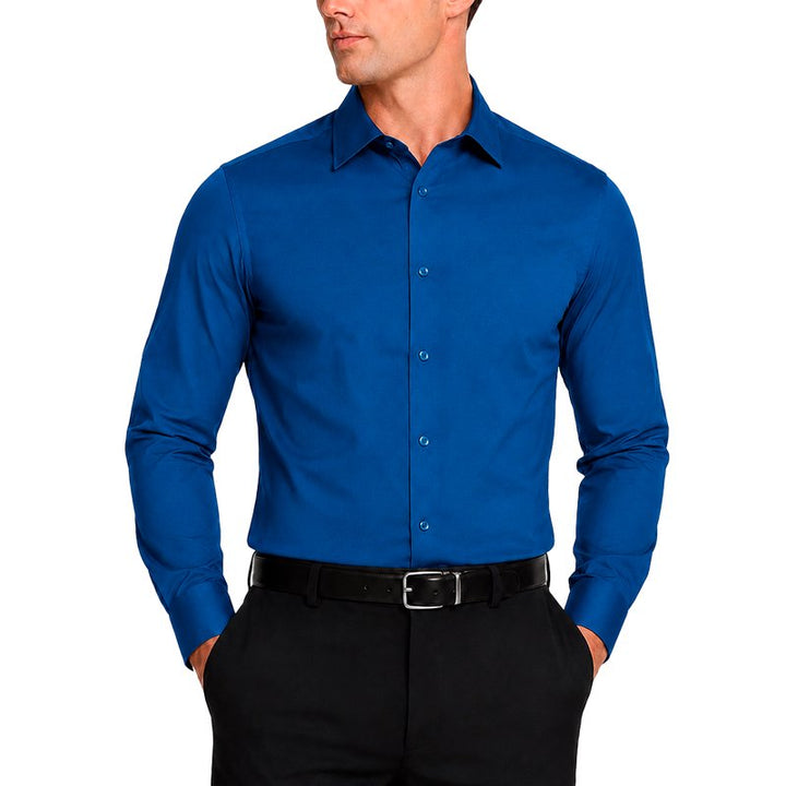 Modena Men’s Contemporary (Slim) Fit Long Sleeve Solid Dress Shirt