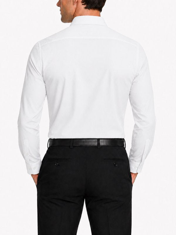 Modena Men’s Contemporary (Slim) Fit Long Sleeve Solid Dress Shirt