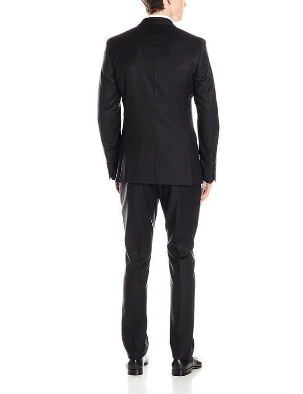 Adam Baker Men's Black & Navy Classic Fit Suit Separates (Jacket & Pants)