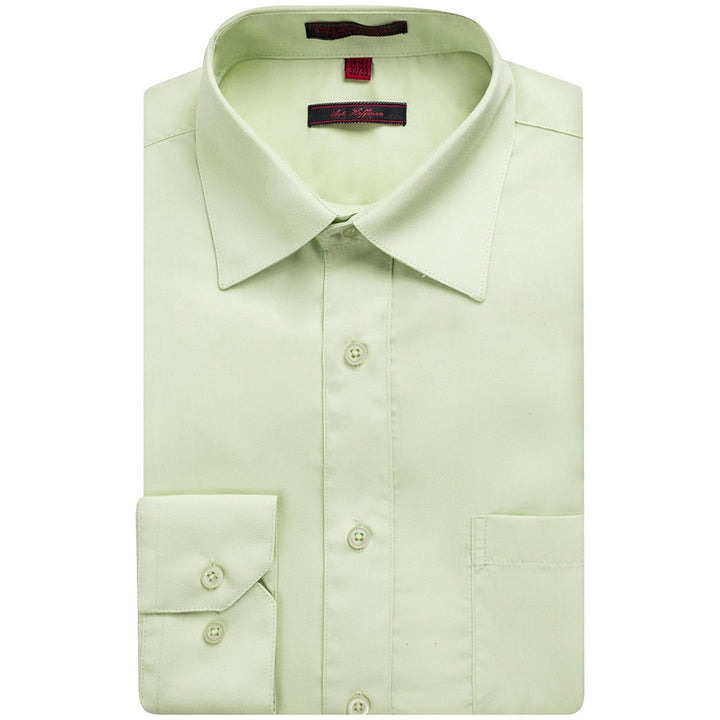 Art Hoffman Men's Regular Fit Long Sleeve Solid Dress Shirt- Many Colors