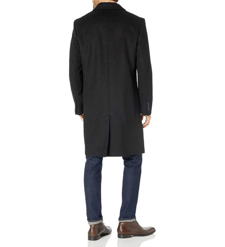 LONDON FOG Men's Classic Fit Overcoat Signature Wool Blend Top Coat (Regular & Big-Tall Sizes)