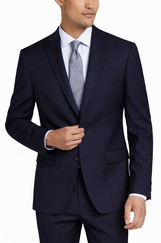 Adam Baker Men’s Extreme Slim Fit Wool 2-Piece Double-Breasted Suit Set | Luxury Jacket & Trousers for Men – Colors