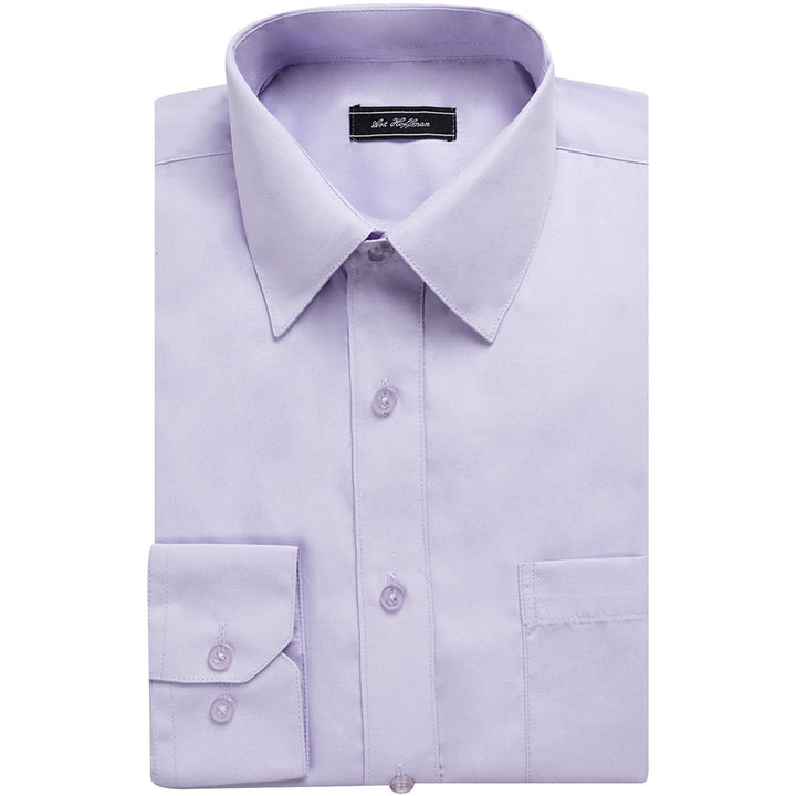 Art Hoffman Men's Regular Fit Long Sleeve Solid Dress Shirt- Many Colors
