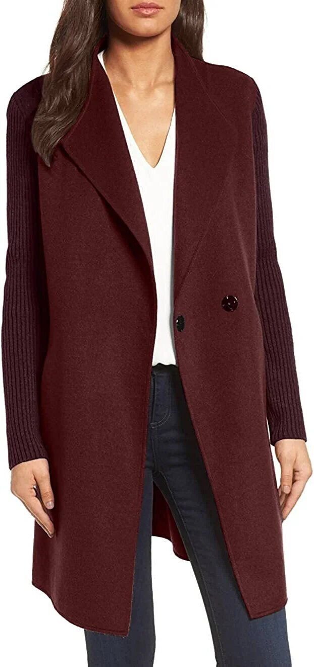 Kenneth cole 2024 burgundy coat