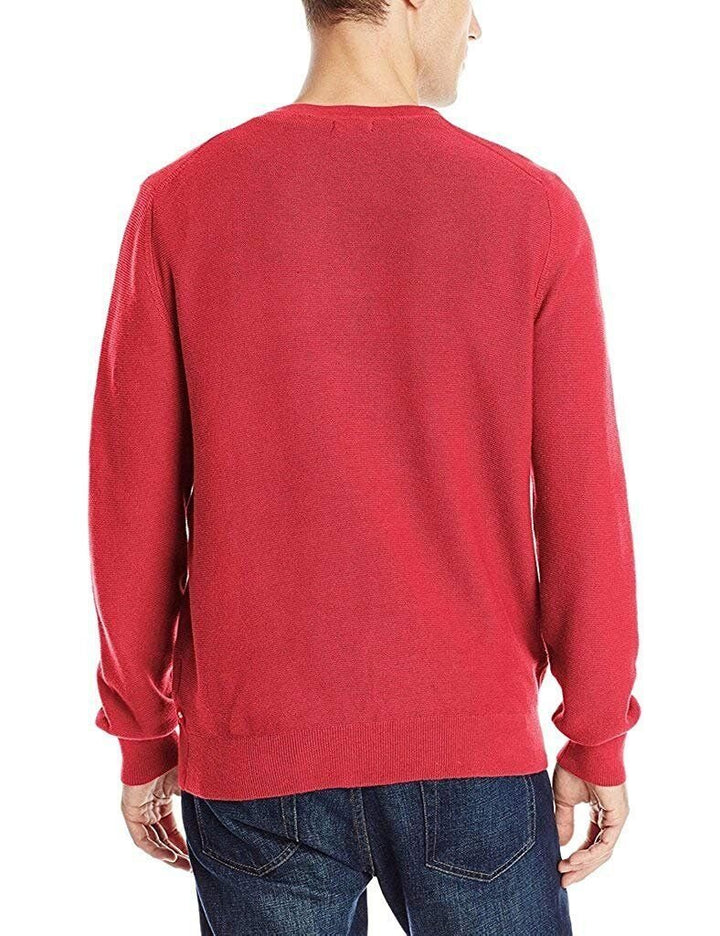 F/X Fusion Men's Pullover Solid V-Neck Cotton Blend Sweater - CLEARANCE - FINAL SALE