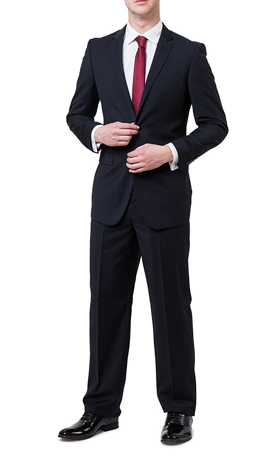 Men's Slim & Ultra Slim-Fit 2-Piece Single Breasted Suit Set - CLEARANCE - FINAL SALE