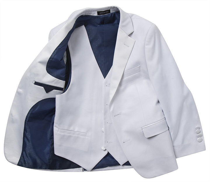 London Fog Boy’s 4-18 Modern Fit 3-Piece Formal Tuxedo Suit Set - CLEARANCE - FINAL SALE