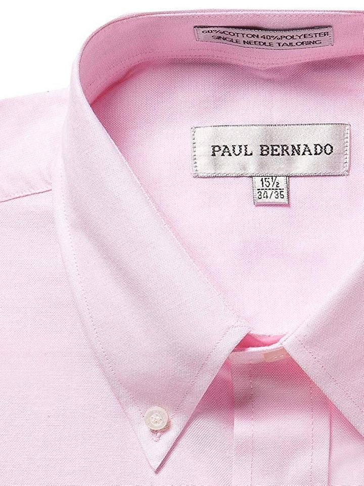 Paul Bernado Men's Long Sleeve Button-Down Oxford Shirt - CLEARANCE - FINAL SALE