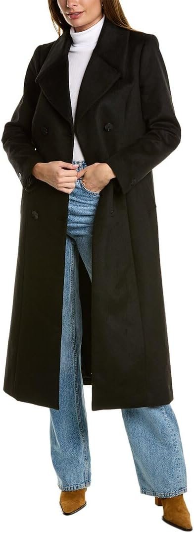 Kenneth Cole Wool-Blend Maxi Coat