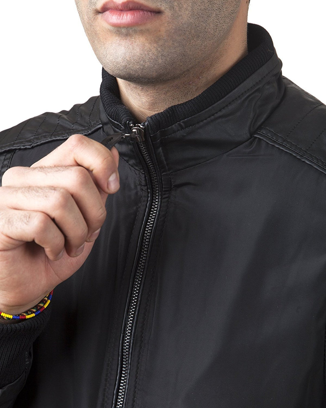 A.K. Collection Men's Faux-Leather Moto Jacket - Available in Many Styles - CLEARANCE - FINAL SALE