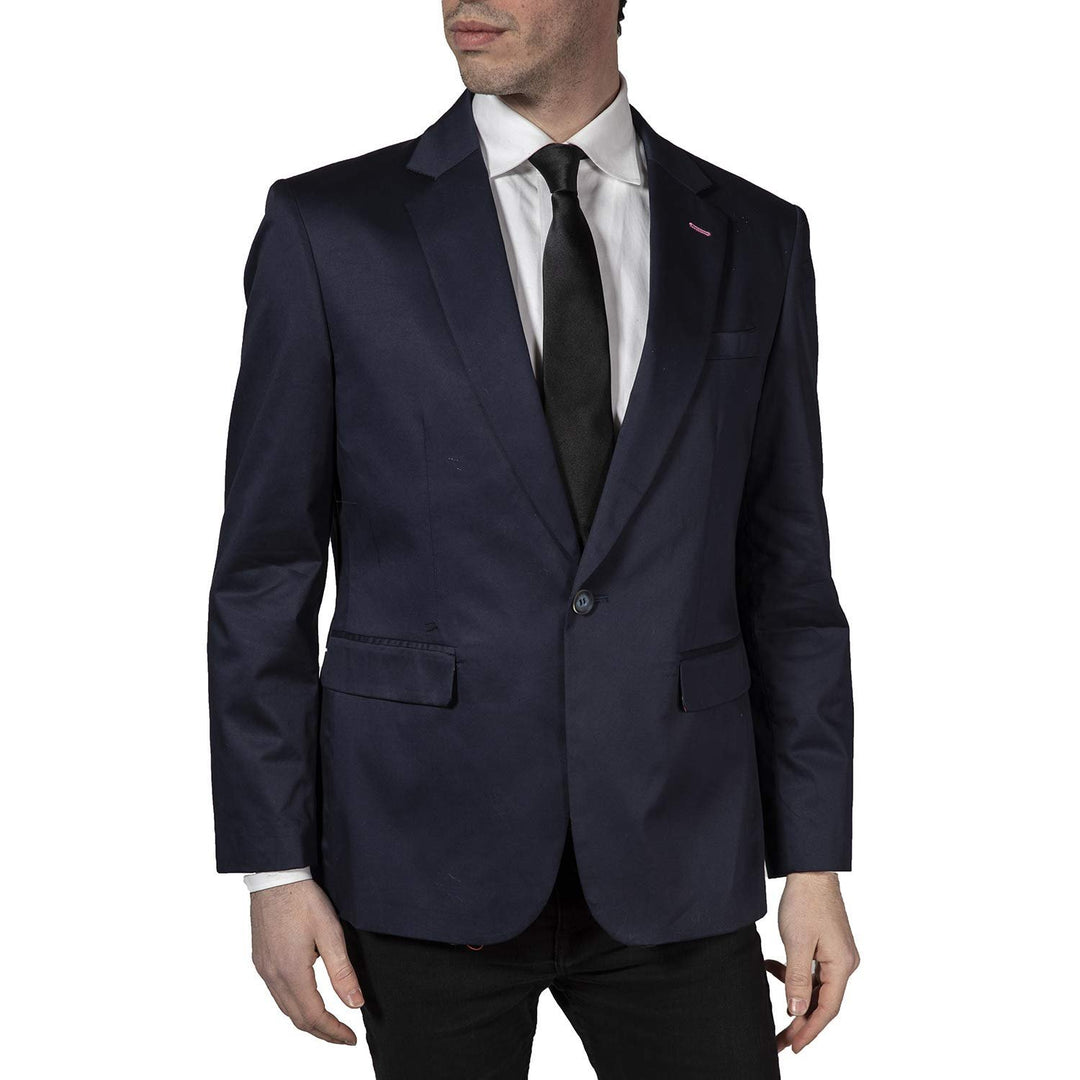 Adam Baker Men's Regular Fit One Button Casual Blazer/Sport Coat - CLEARANCE - FINAL SALE