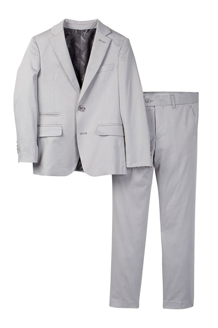 Isaac Mizrahi Boy's 2-20 Slim Fit 2-Piece Cotton Stretch Suit - CLEARANCE - FINAL SALE