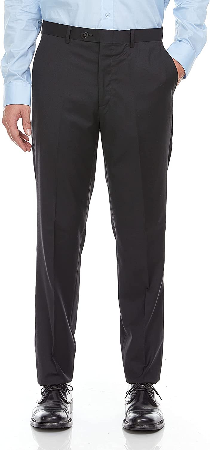 Men's Luxury Tailored Modern Fit 2-Piece Single Breasted 100% Wool Peak Lapel Suit
