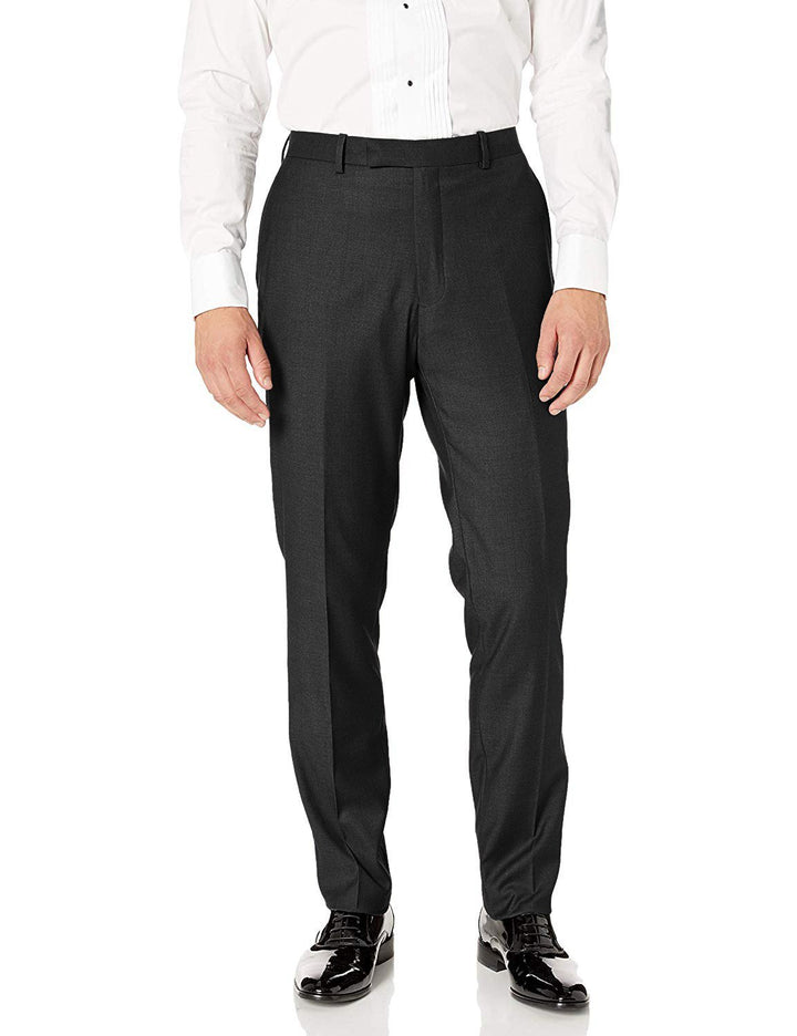Adam Baker Men's 3-Piece Single Breasted Slim Fit 2-Button Vested Dress Suit  & Tuxedo Suit Set