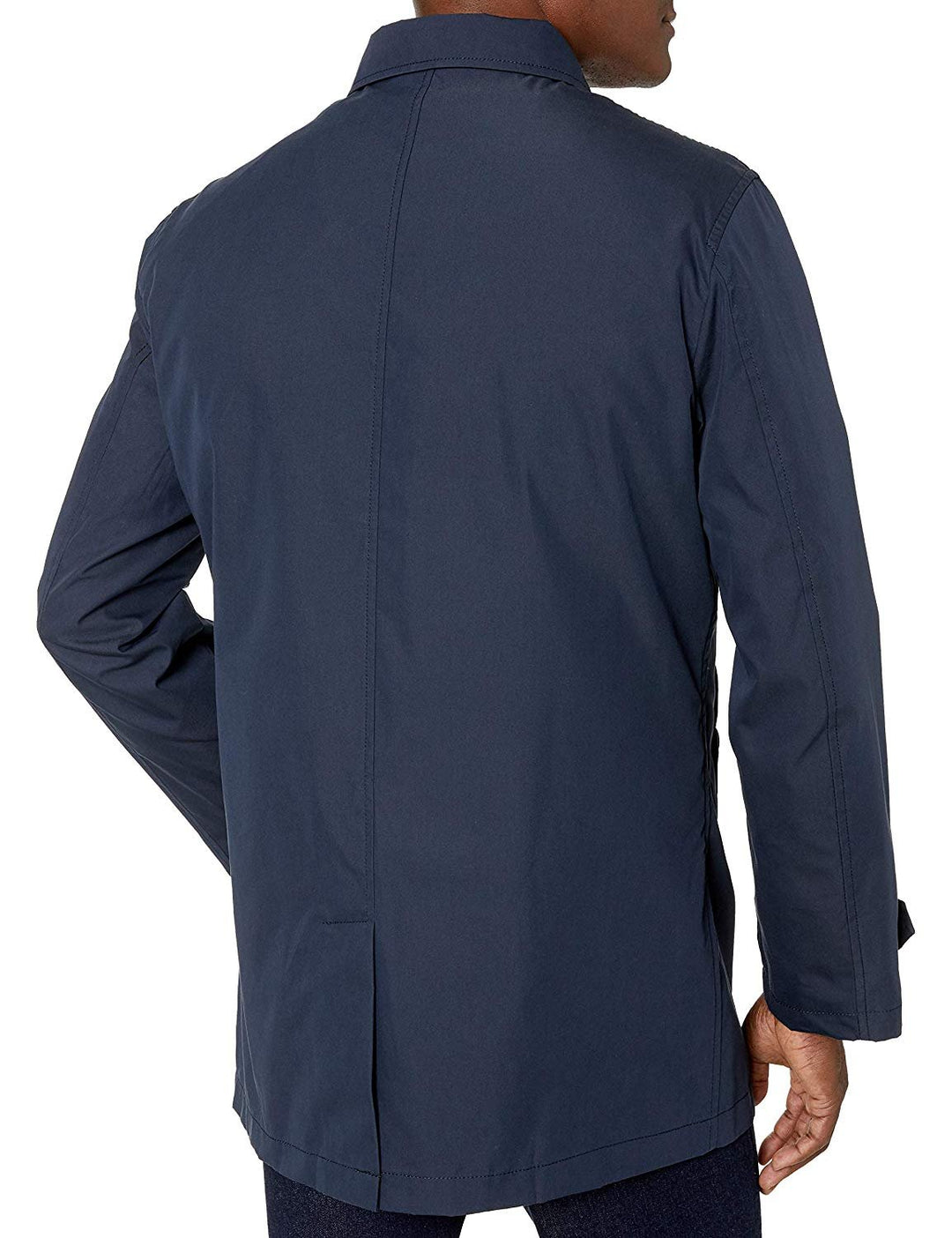 Adam Baker Men's Single-Breasted Classic Fit Water Repellent Lightweight Raincoat