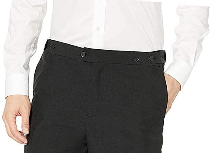 Adam Baker Men's Modern Fit Flat Front Tuxedo Pants