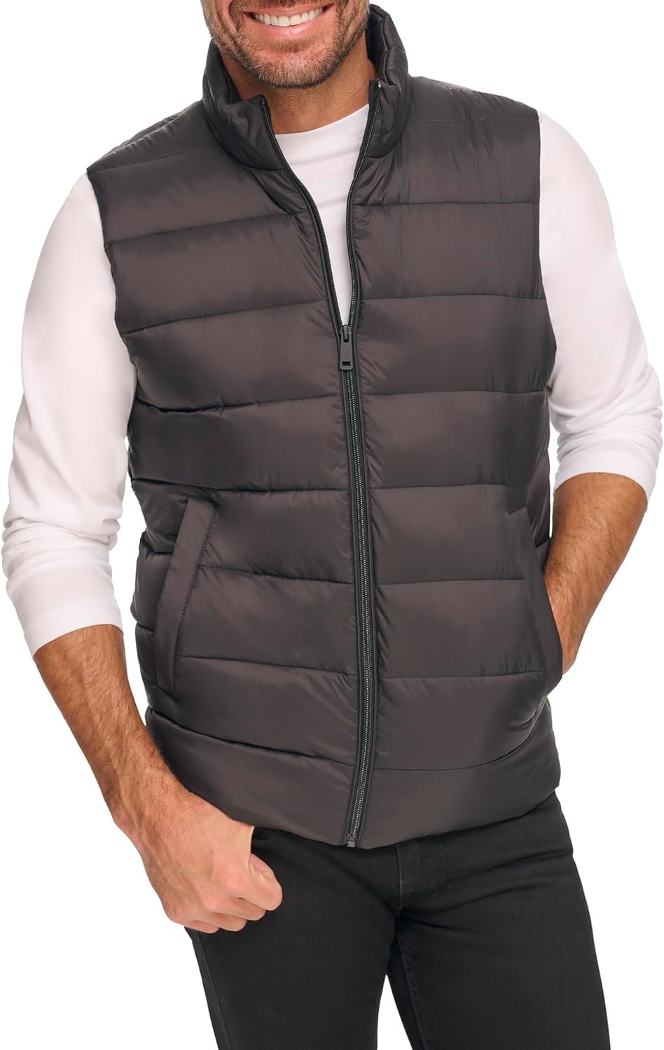 Kenneth Cole Men's Quilted Puffer Styling Lightweight Vest