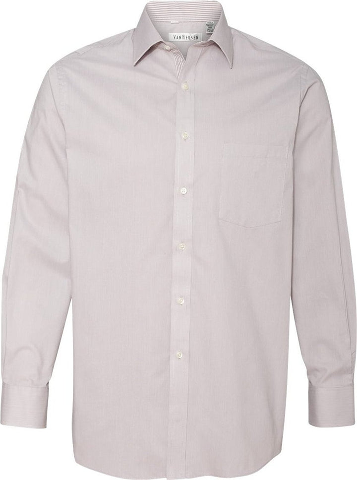Van Heusen Men's Full Button Front Stripe Dress Shirt