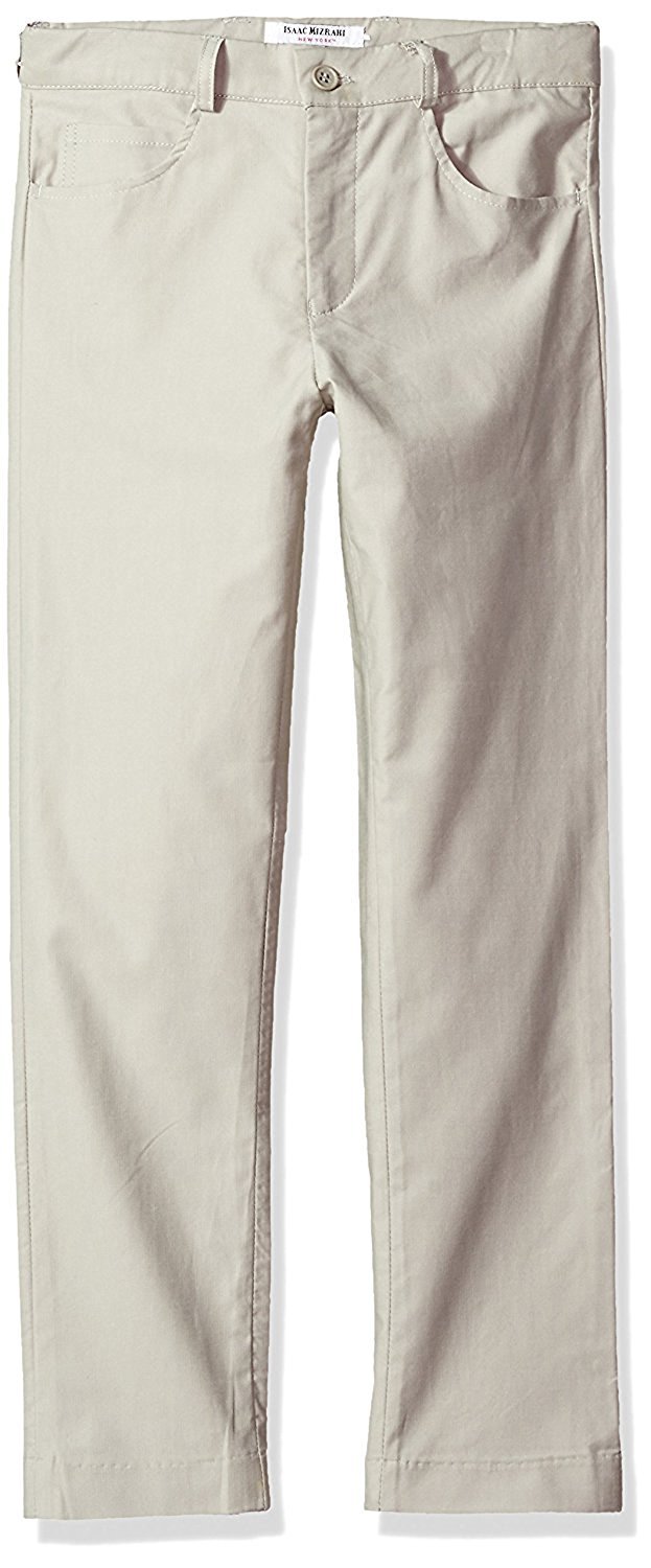 Isaac Mizrahi Boy's Jean Style Slim Fit Adjustable Waist 100% Cotton Pant - CLEARANCE -  FINAL SALE