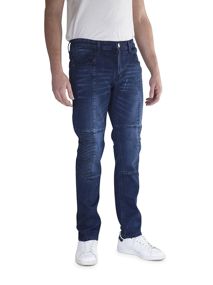 400 UOMO Men's Slim Fit Stretch Straight Leg Denim Jeans - Available in Many Colors