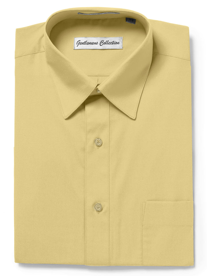 Gentlemen's Collection Mens Regular Fit Short Sleeve Easy Care Dress Shirt - Colors